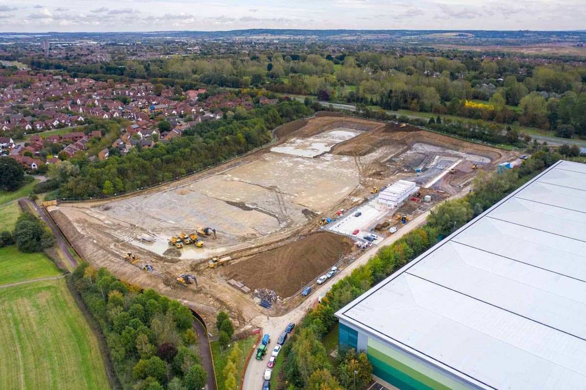 Drone progress monitoring of construction works