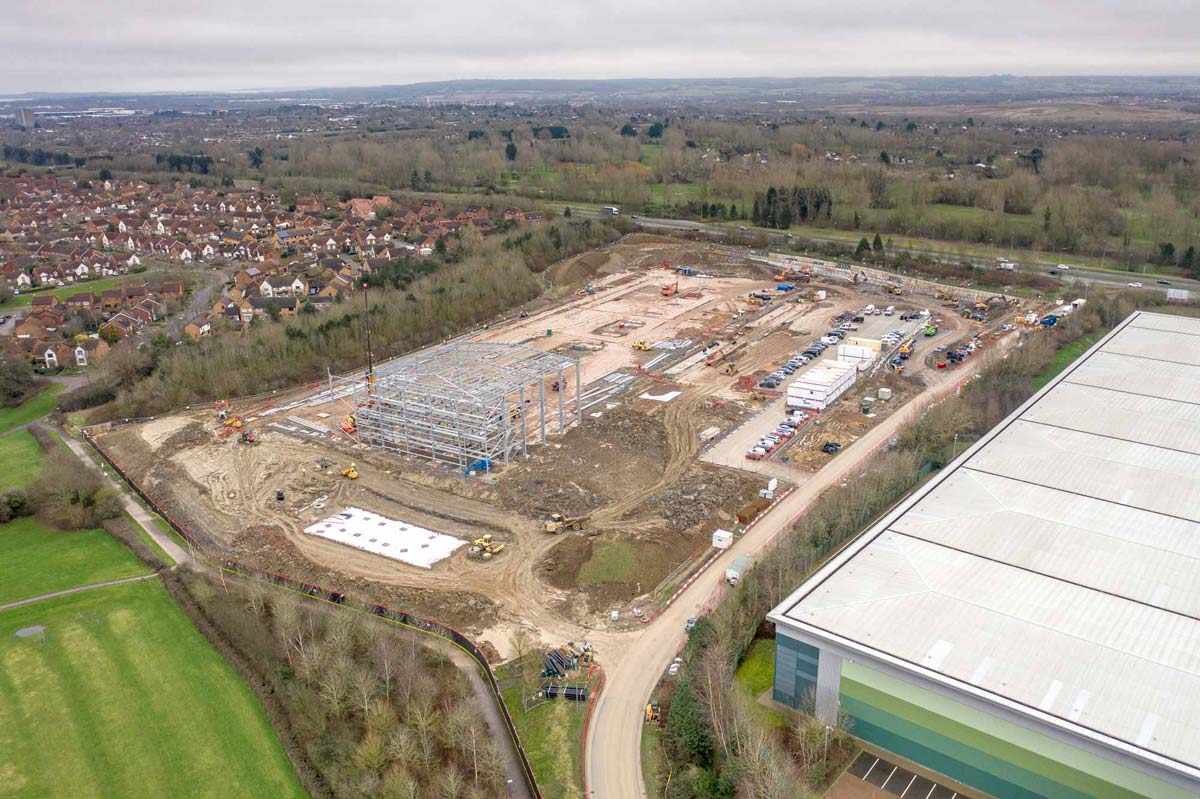 Aerial progress monitoring for infrastructure development