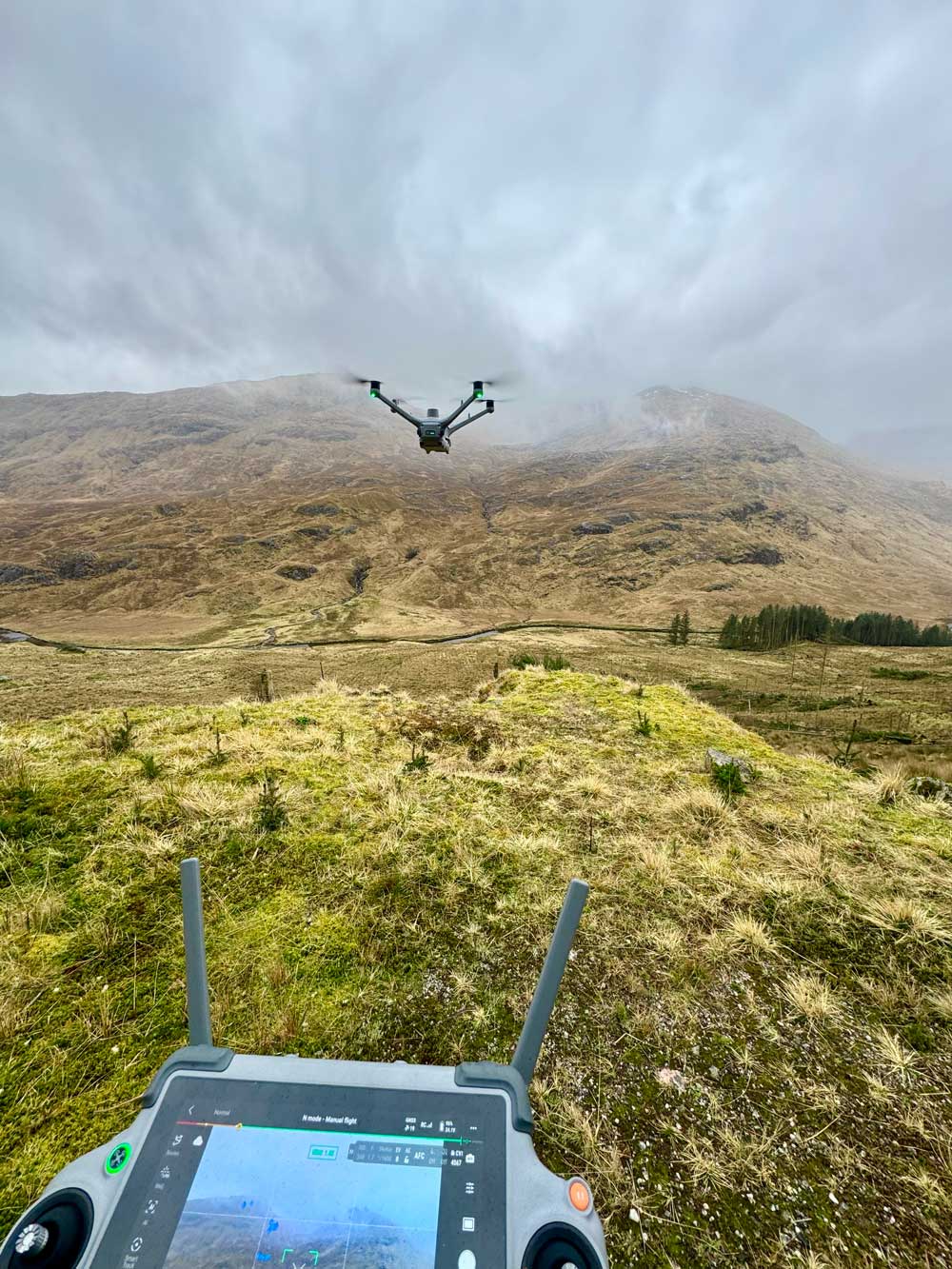 Drone deer survey operations continuing in Highland rain conditions