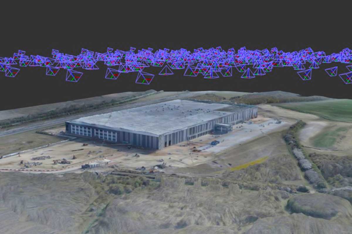 Drone photogrammetry image capture and processing