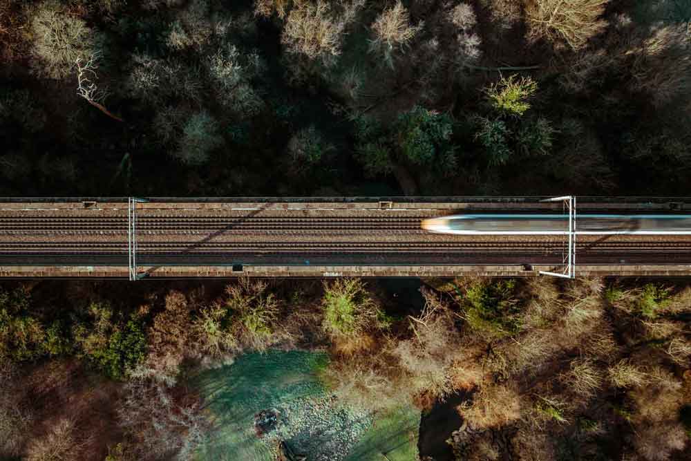 Drone inspection of UK rail bridge infrastructure