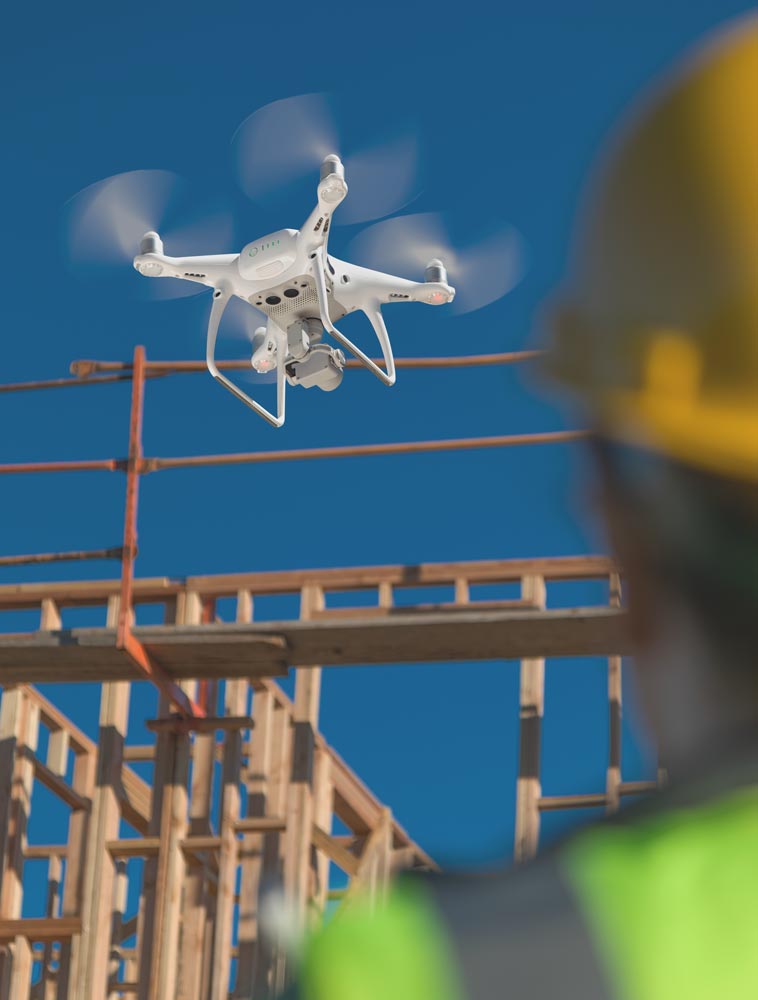 Professional drone surveying company using RTK technology for precision mapping