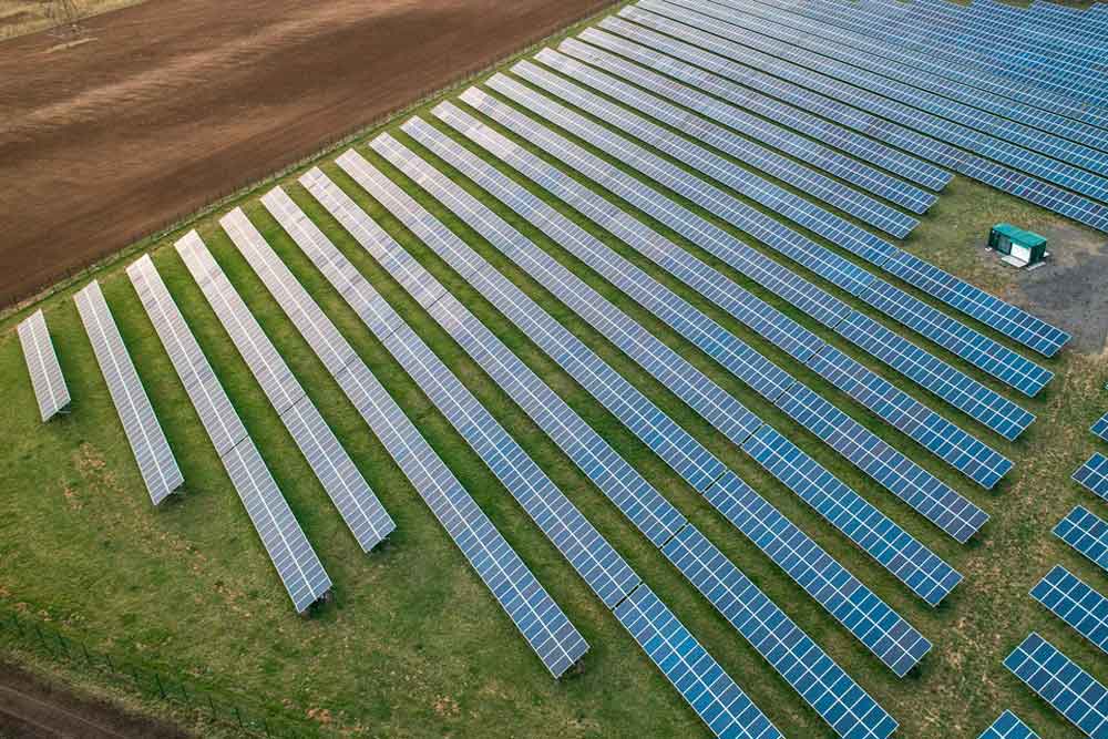 Radiometric thermal drone survey for solar farm maintenance